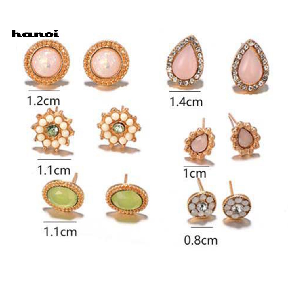 6 Đôi Bông Tai Thời Trang Nữ Tính