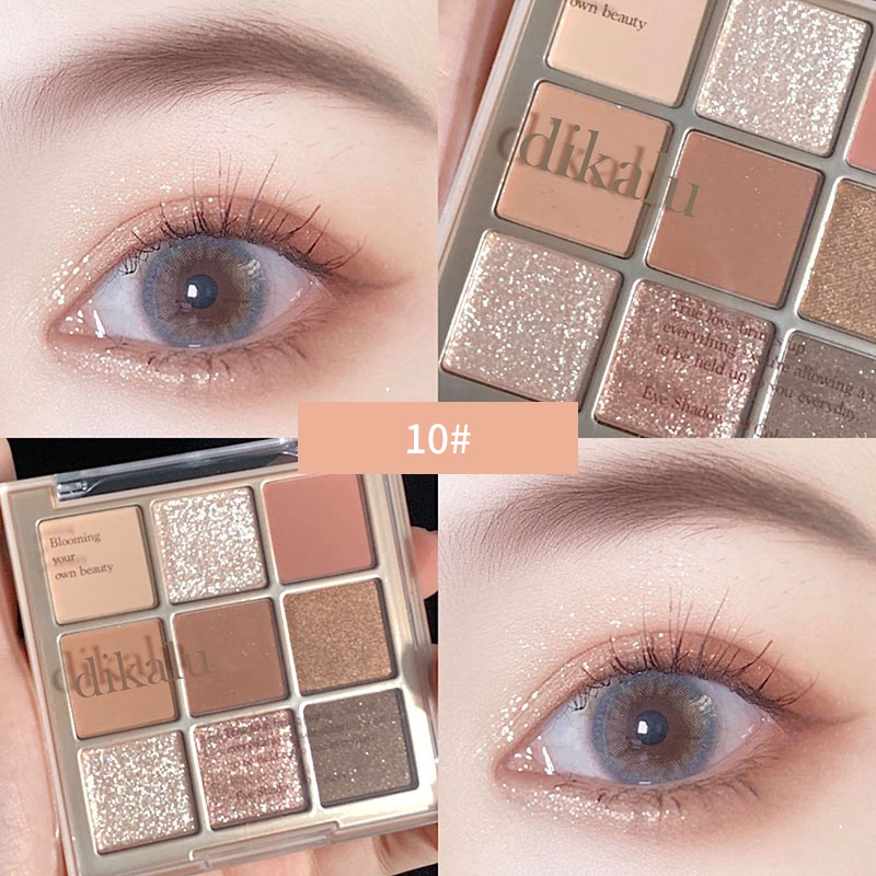 Bảng Phấn Mắt Màu Lì Lấp Lánh Lâu Trôi Dành Cho Trang Điểm