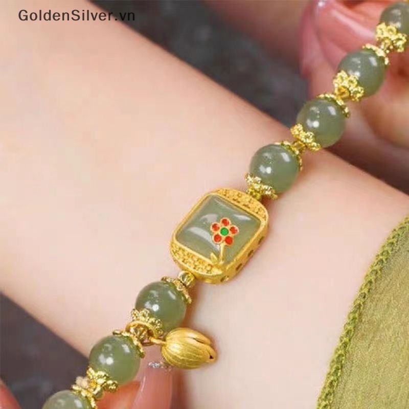 Vòng Tay Chuỗi Hạt May Mắn Màu Bạc / Vàng Sáng Tạo Thời Trang Cho Nữ
