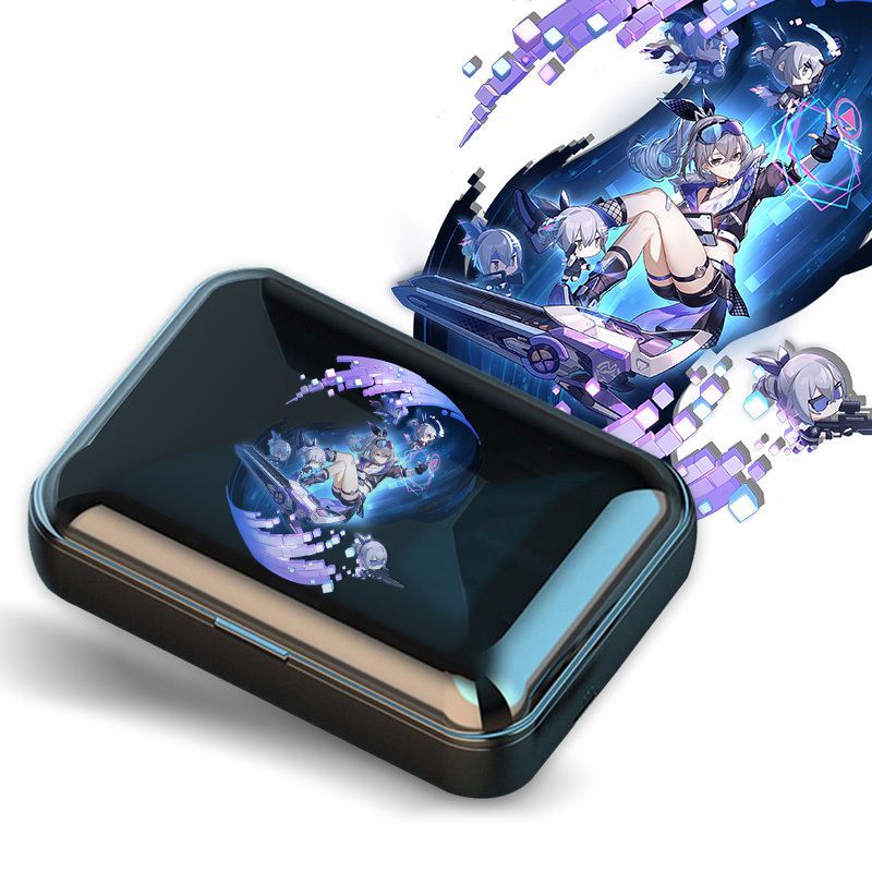 Honkai Star Rail Tai Nghe Bluetooth Không Dây Họa Tiết Xier Jizi Danheng