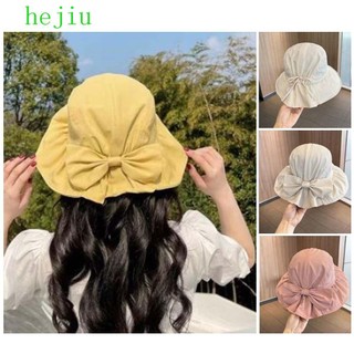 Mũ Tai Bèo Chống Nắng Chống Tia Cực Tím Gấp Gọn Được Đính Nơ Cho Nữ