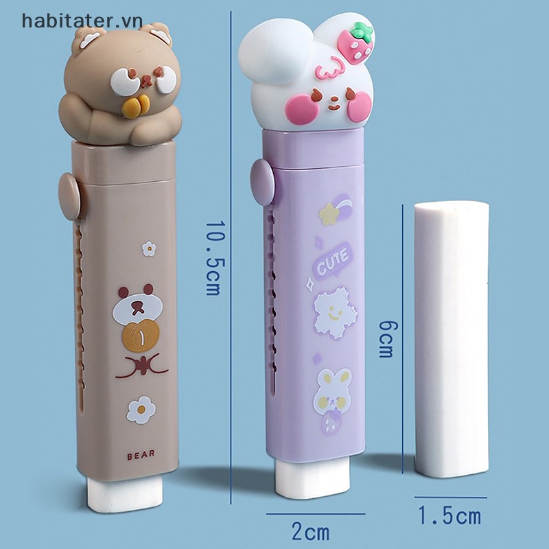 Cục Tẩy Bút Chì Hình Bàn Chân Mèo Bằng Cao Su Dễ Thương Có Thể Thu Gọn Cho Học Sinh / Văn Phòng