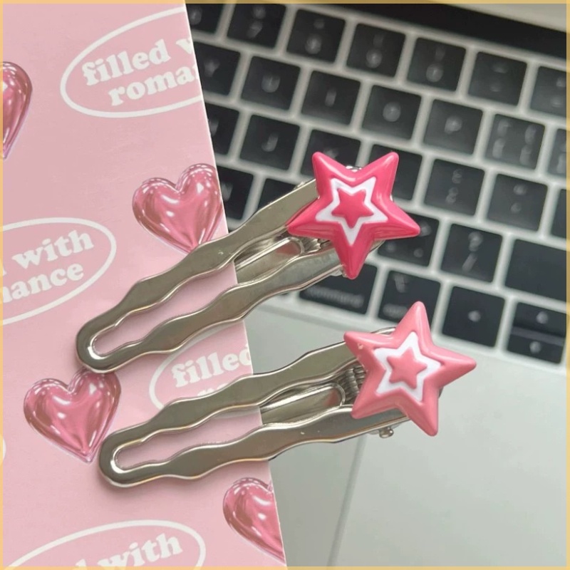 Kẹp Tóc Kim Loại Hình Trái Tim Đính Đá Xinh Xắn Cho Nữ