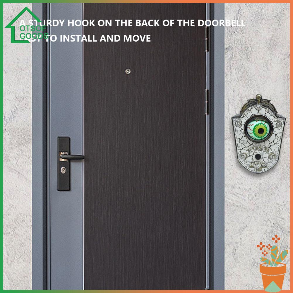 Chuông Cửa Hình Đôi Mắt Kinh Dị Trang Trí Halloween