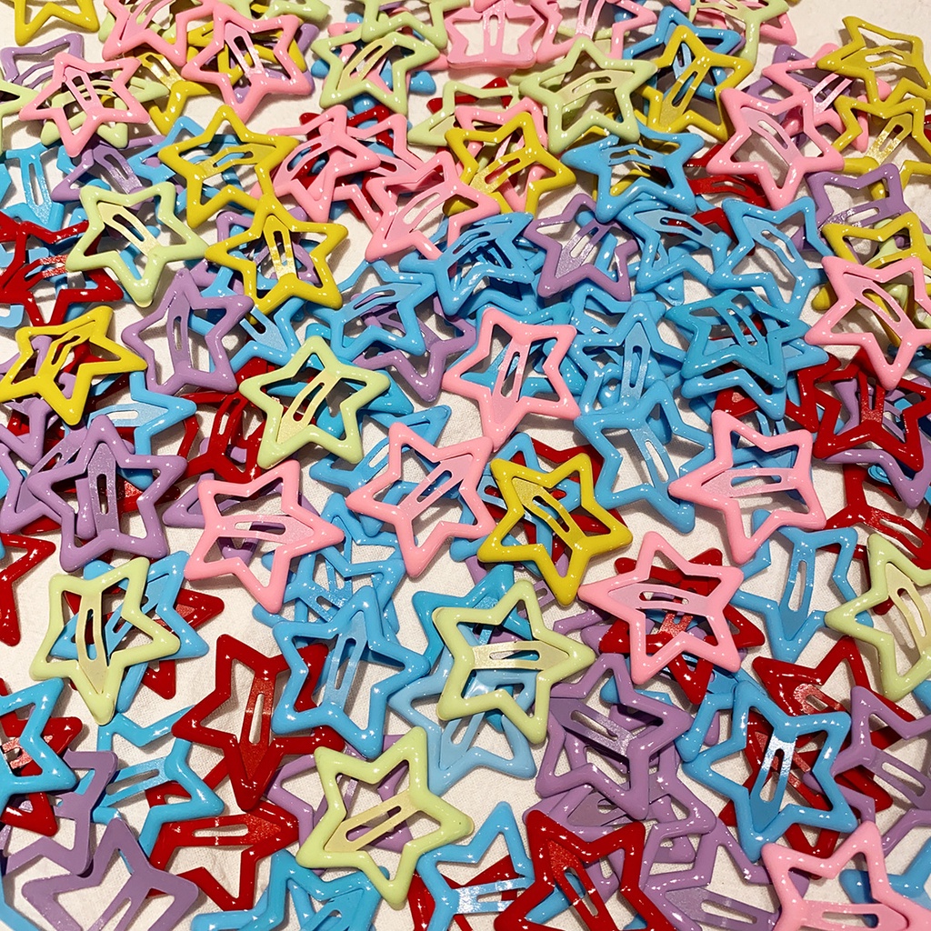 Kẹp Tóc Ngôi Sao Năm Cánh Bằng Kim Loại Màu Bạc Mát Mẻ Dễ Phối Đồ Dành Cho Bạn Gái 2023