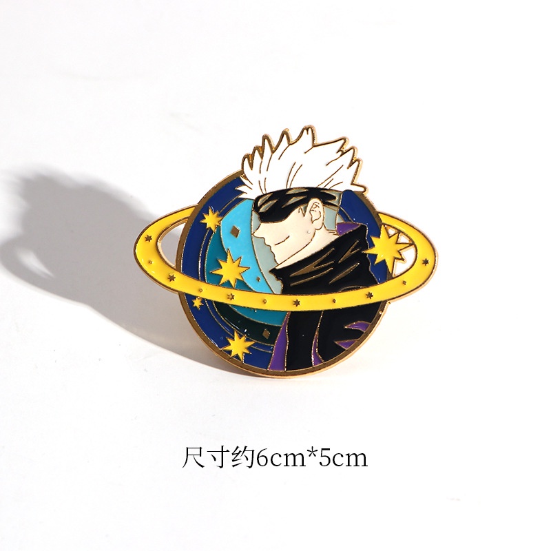 Huy Hiệu Cài Áo Hình Jason Gojo Satoru Dễ Thương