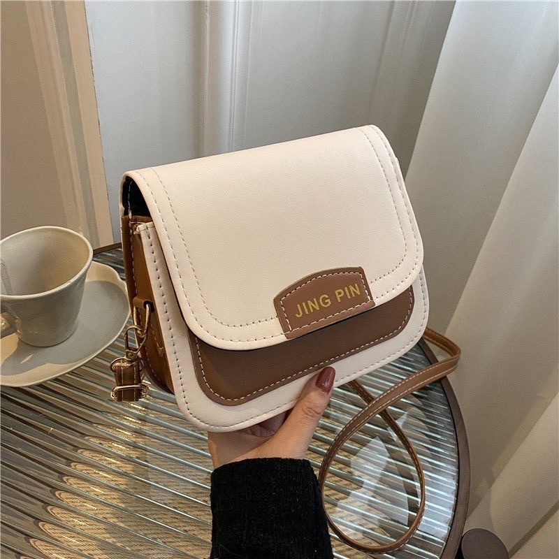 Túi Đeo Vai Nhỏ Xinh Phối Màu Tương Phản Thời Trang Cao Cấp Phong Cách Hàn Quốc 2023 Cho Nữ