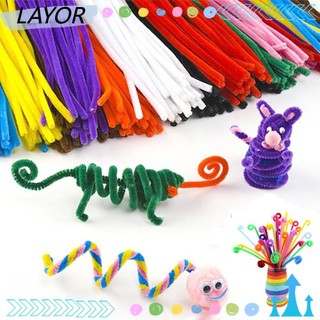 Bộ 100 dây kẽm lông nhung nhiều màu sắc tiện dụng 30cm