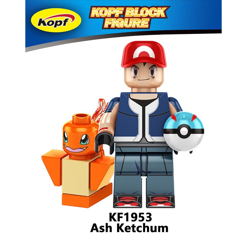 Mô Hình Đồ Chơi Lắp Ráp Quả Cầu Pokemon Ash Ketchum Elf Cho Trẻ Em