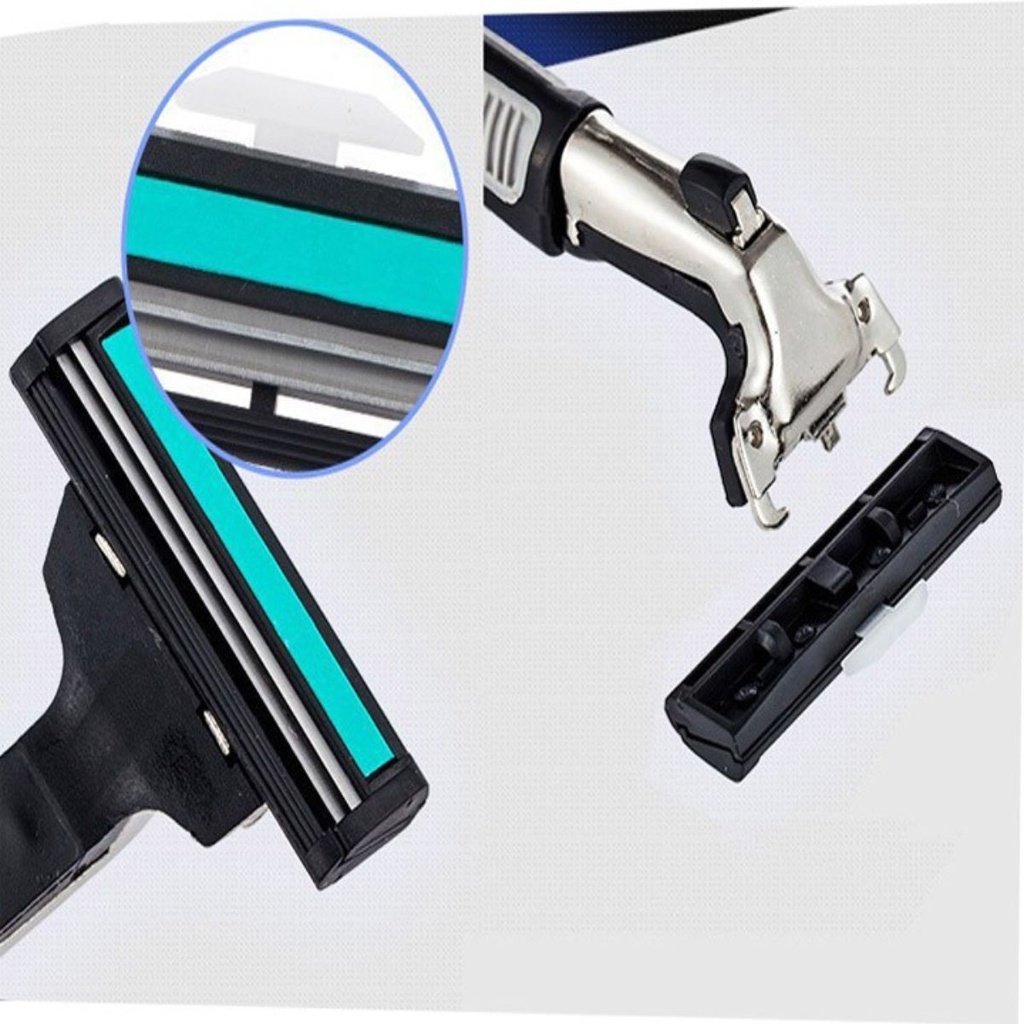 Set Dao Cạo Râu 36 Lưỡi Kép Kèm Bàn Cạo, Kèm 1 Tuýp Kem Cạo Râu