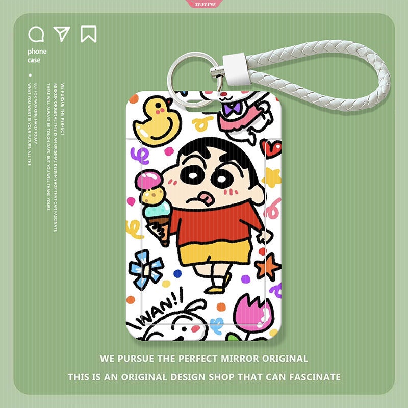 1 Móc Khóa Đựng Thẻ ID Hình Cậu Bé Bút Chì Shin-chan Dễ Thương