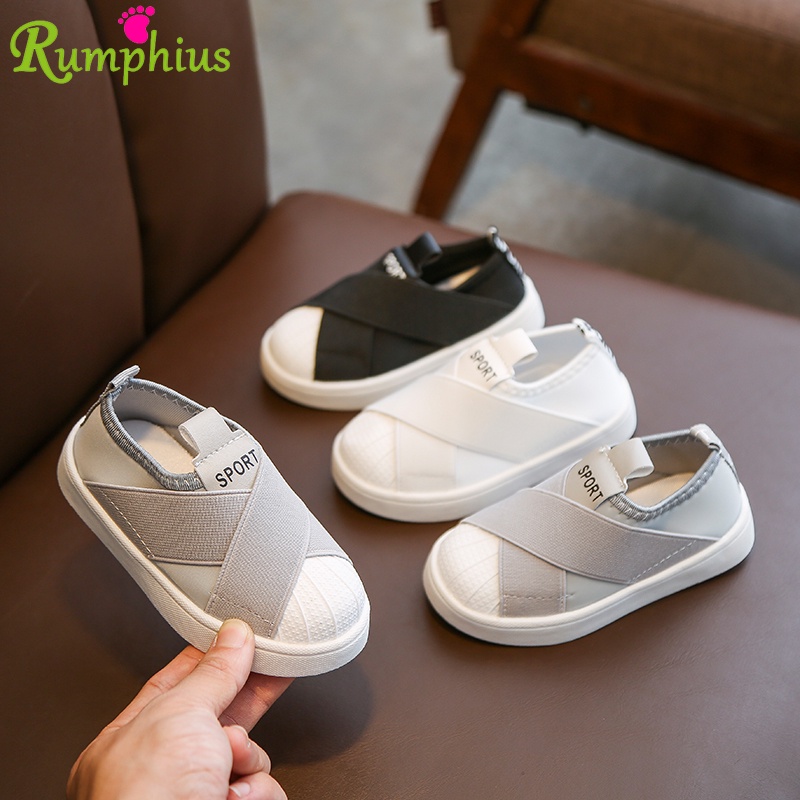 Rumphius Giày Lười Đế Mềm Nhẹ Thoáng Khí Thoải Mái Size 21-30 Thời Trang Cho Bé Trai Và Gái
