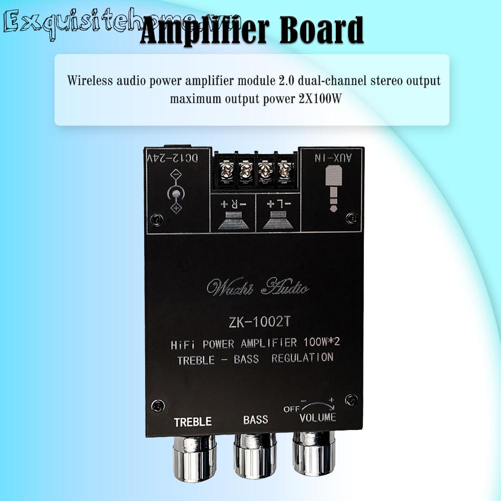 Bảng Mạch Khuếch Đại Âm Thanh ZK-1002T HIFI 2.0 Kênh 100Wx2 Chuyên Dụng