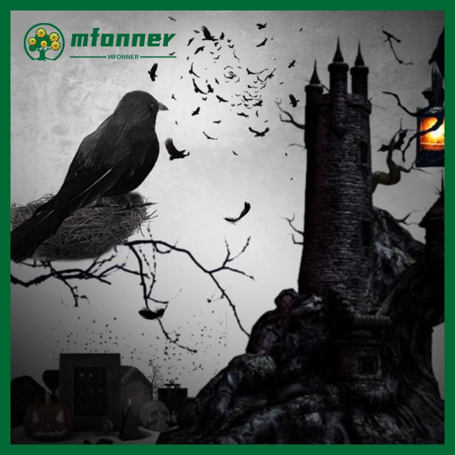 Mô Hình Quạ Giả Bằng Nhựa Dùng Trang Trí Tiệc Halloween