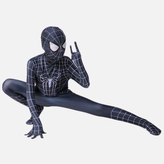Black children spiderman tights, one-piece anime cosplay costumes / halloween