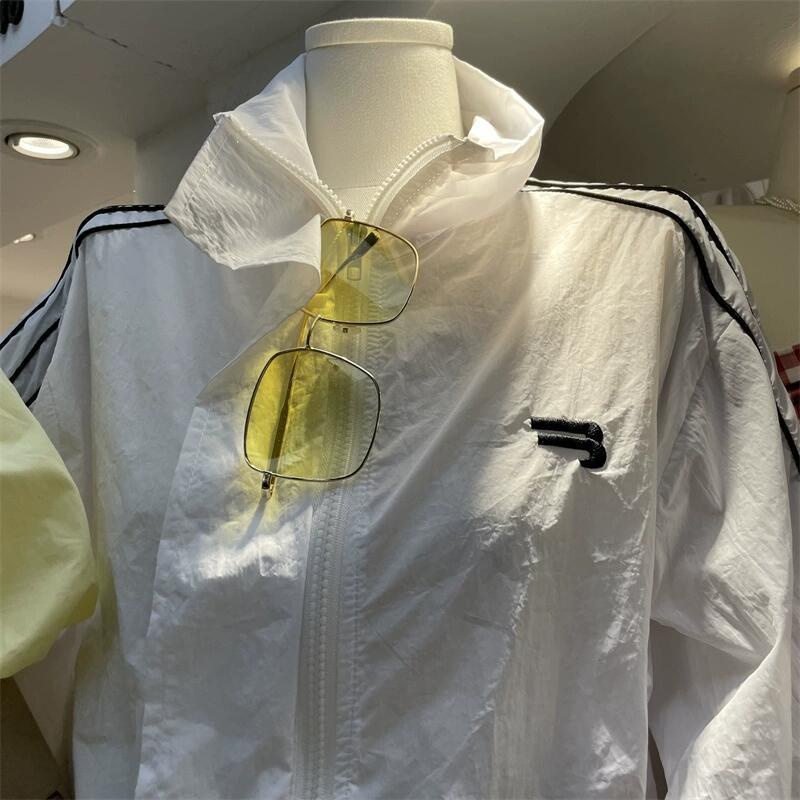 Áo khoác bóng chày màu xanh lá cây murioki dành cho nữ 2023 phong cách amrican áo khoác ngắn mới về