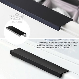 【FUNWD】10X Mounted Square Finger Cabinet Cupboard Kitchen Door Pull Trim Handle