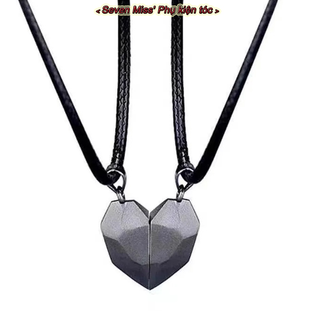 Vòng cổ Mặt Trái Tim Có Nam Châm Cho Cặp Đôi