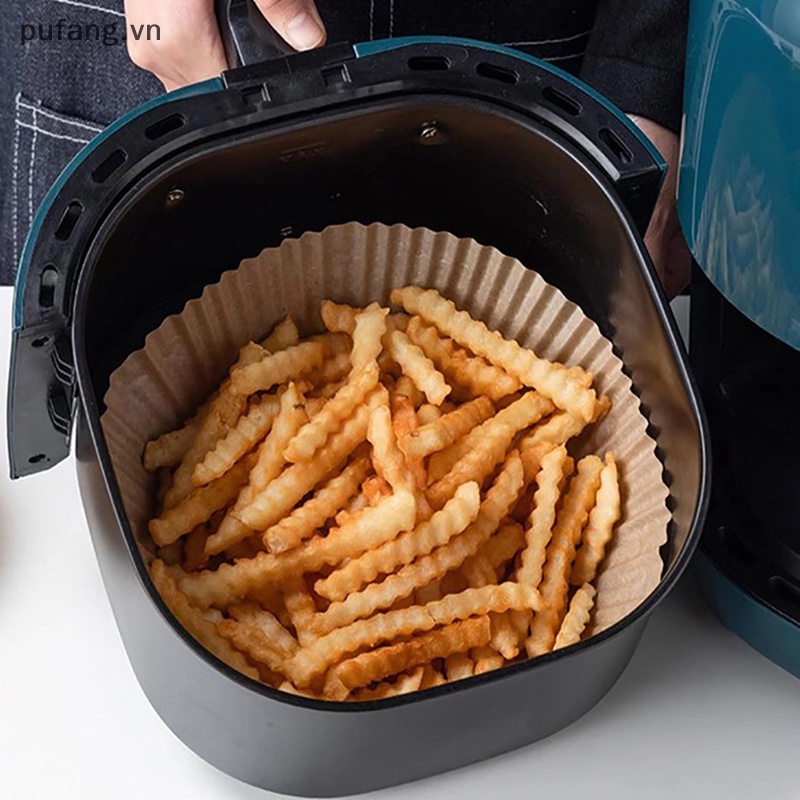 Pufang 50pcs air fryer giấy lót dùng một lần giỏ non-stick oil-proof baking paper vn
