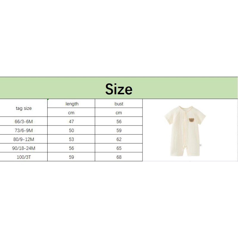 Áo Liền Quần Bằng cotton Mỏng Tay Ngắn In Họa Tiết Gấu Hoạt Hình Dễ Thương Thời Trang Mùa Hè 2023 Dành Cho Bé Trai