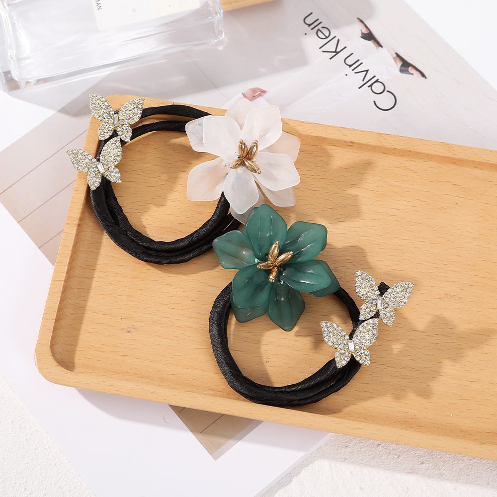 Haimeikang Kẹp Tóc Hình Bướm Đính Đá Thời Trang Dành Cho Nữ
