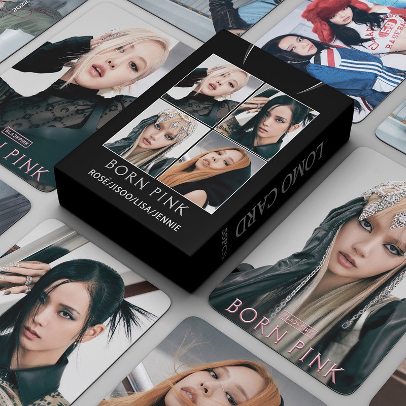 55pcs/box BP Ready For Love Postcards BPTG Weleoming Colleelion Lomo Cards Black Pink Kpop Photocards LETAOTAO2023