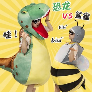 Đồ chơi nhồi bông hình cá mập / cá mập / ong mặc quần áo cho búp bê