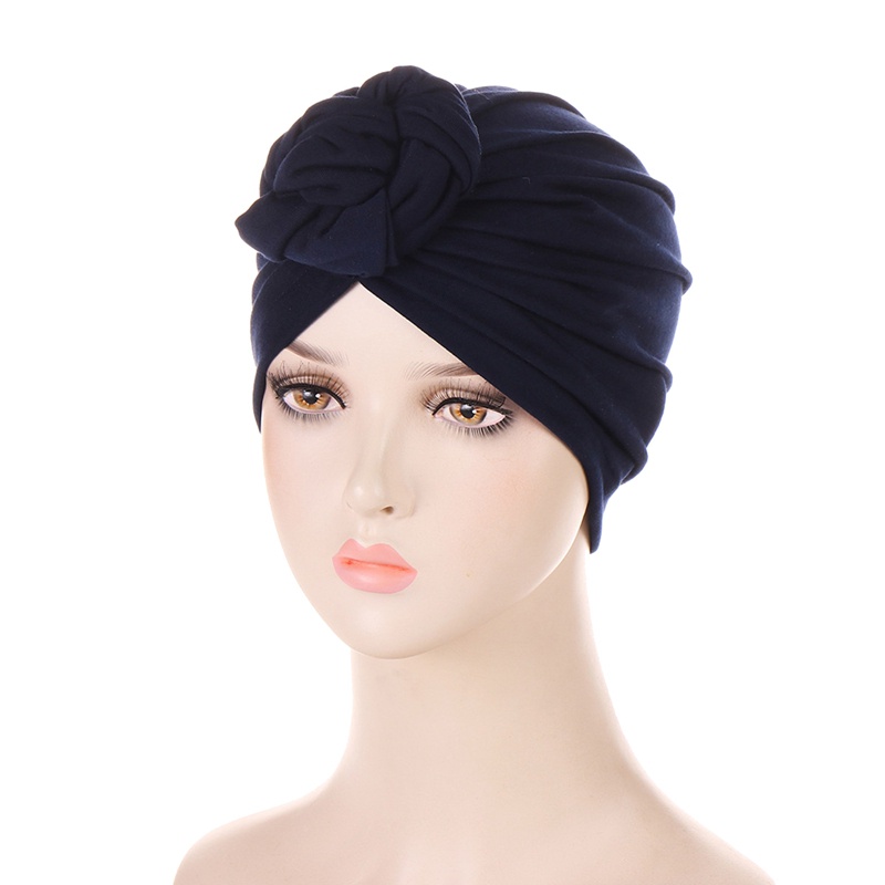 1 Mũ Turban Thắt Nút Trước Họa Tiết Hoa Thời Trang Cho Nữ