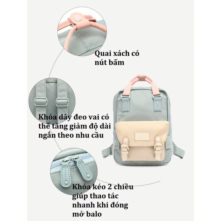 Balo MINI  thời trang cao cấp HK Doughnut .