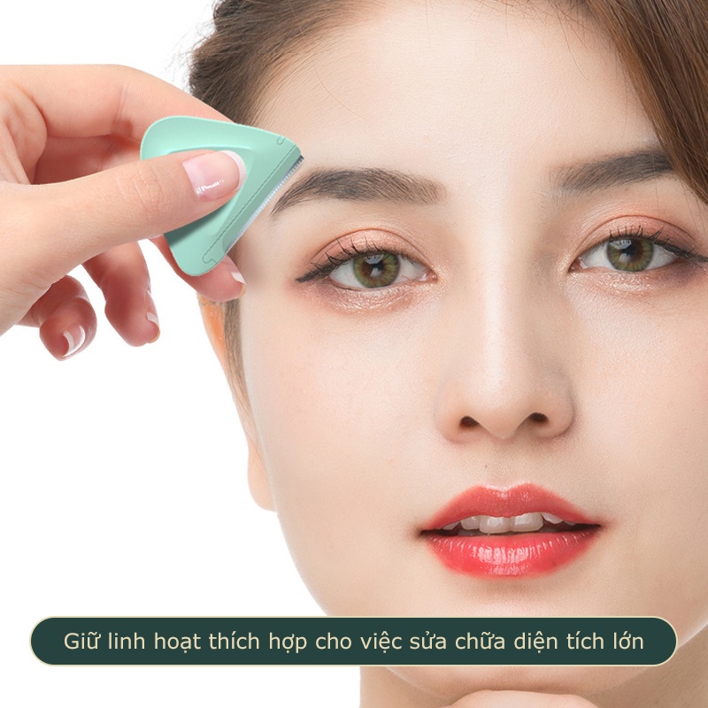 Set 1/2 dao cạo lông mày lông mặt có vỏ bảo vệ cầm tay tiện lợi cho nữ-MICHA