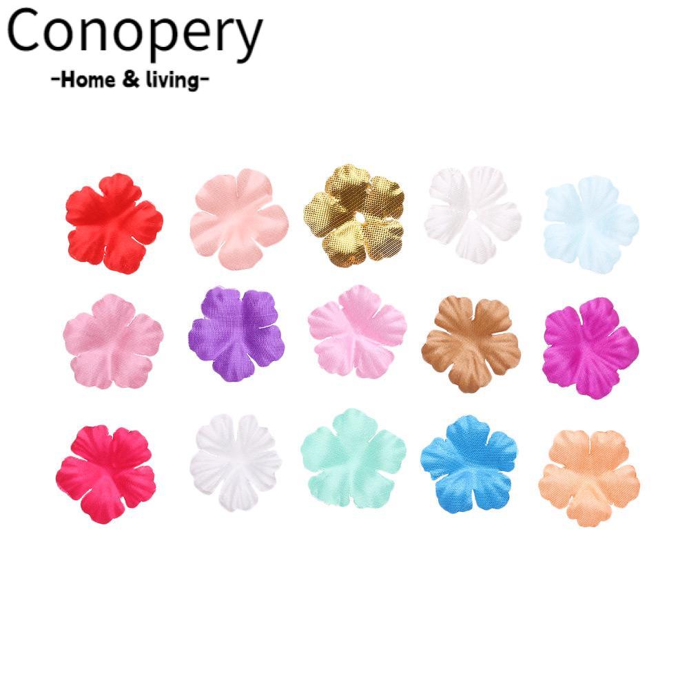 Conopery Set 100 Cánh Hoa Hồng Giả Bằng Lụa Dùng Trang Trí Xinh Xắn
