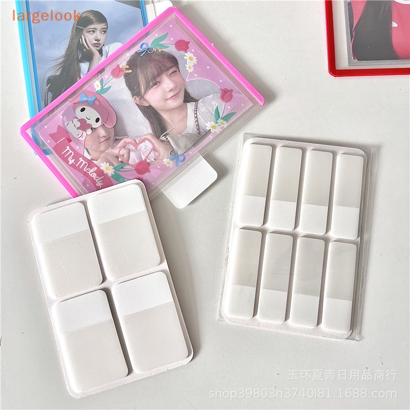 Set 80 / 160 Nhãn Dán Giấy Ghi Chú Màu Trắng Trong Suốt DIY