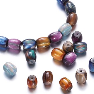 Set 4 hạt nhựa hình oval 12 * 14mm làm trang sức thủ công