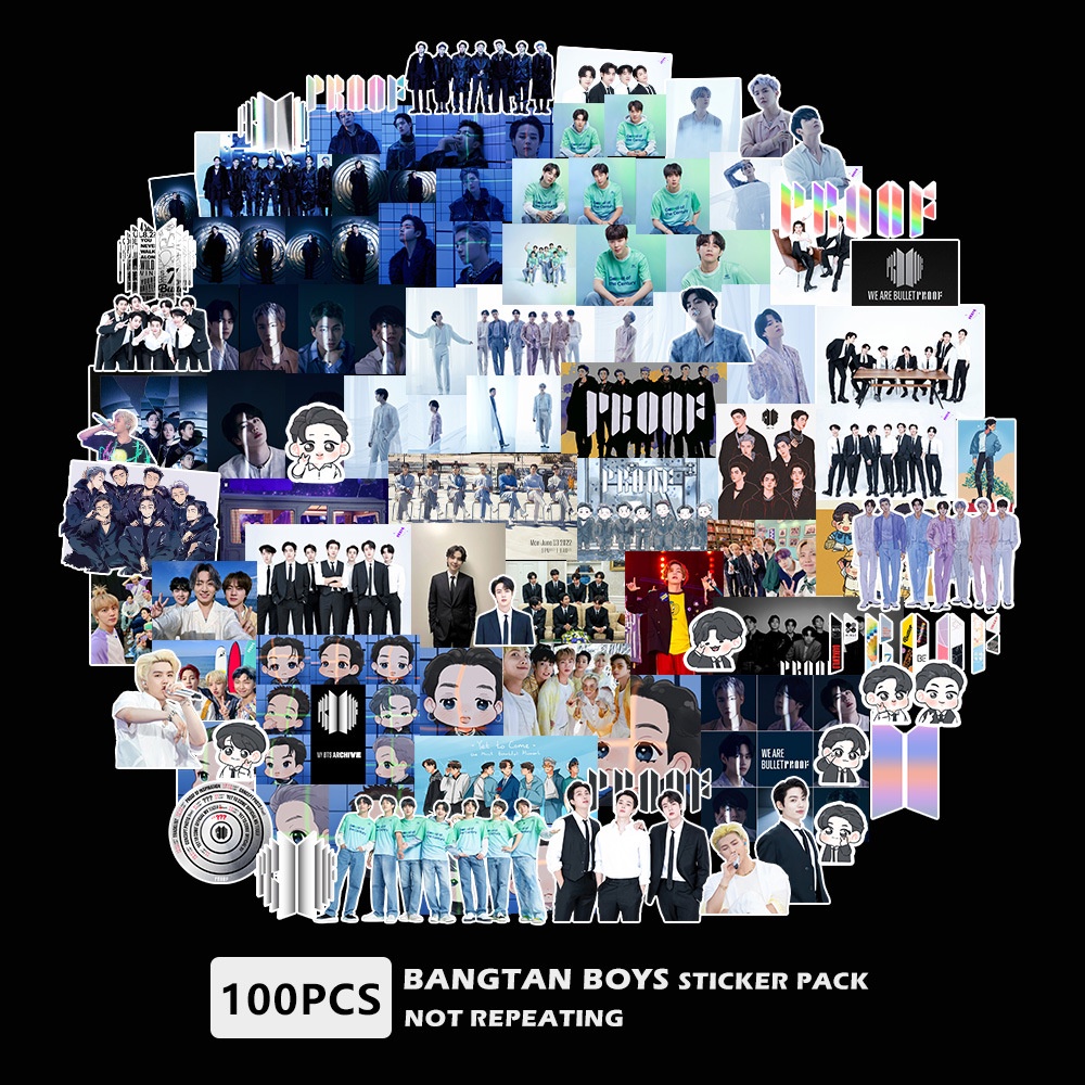 Kpop bangtan boys v jimin proof festa stickers shaped big head stickers self-adhesive diy handbook stickers