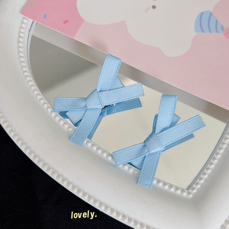 Kẹp Tóc Nơ Ruy Băng Phong Cách Hàn Quốc Cho Nữ