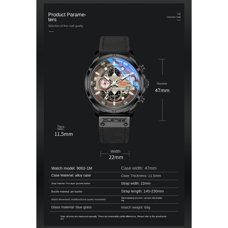 Đồng Hồ Quartz Nam Đa Năng Thời Trang Năm 2023