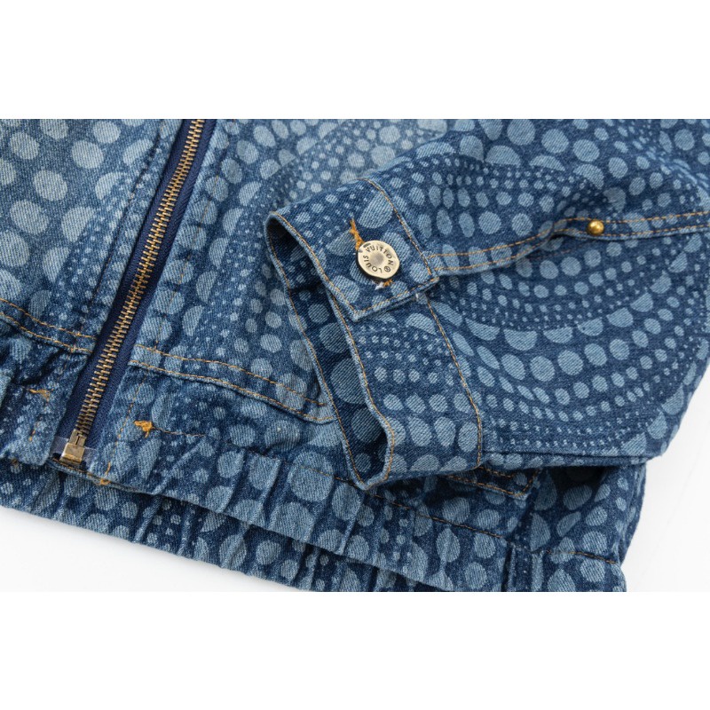 ❤️❤️ ❤️❤️ Áo Khoác Jean Nam Tay Dài Thêu Hoa Thời Trang