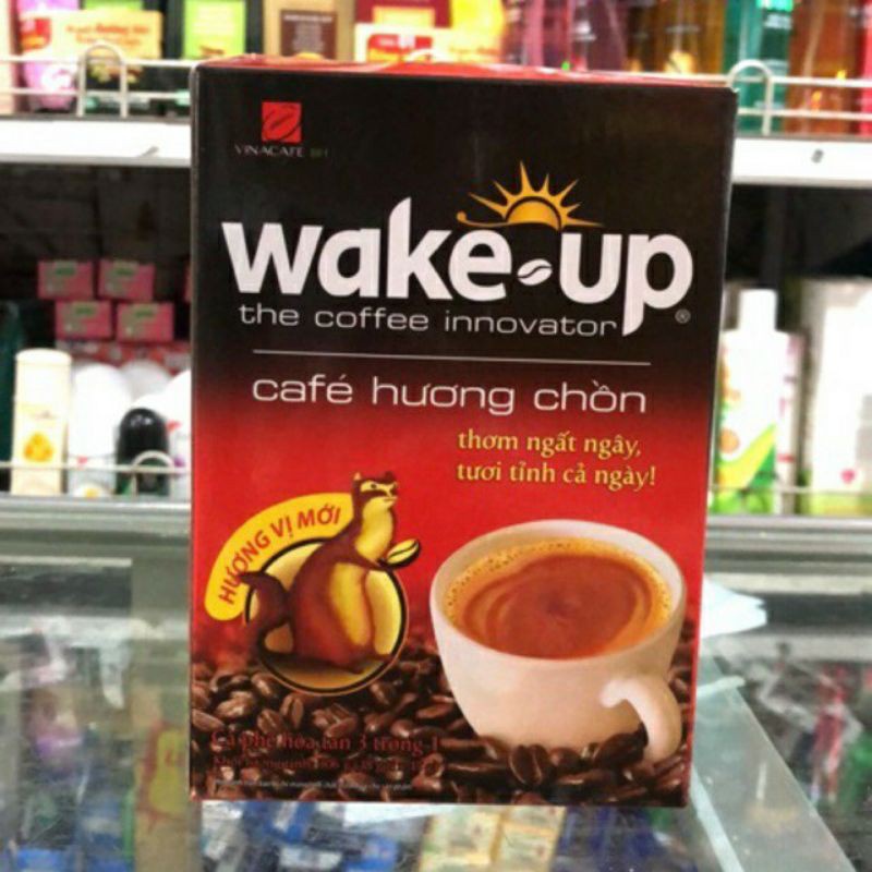 Cà phê Wake-Up Hương Chồn Hộp 18 gói x17g Mẫu Mới