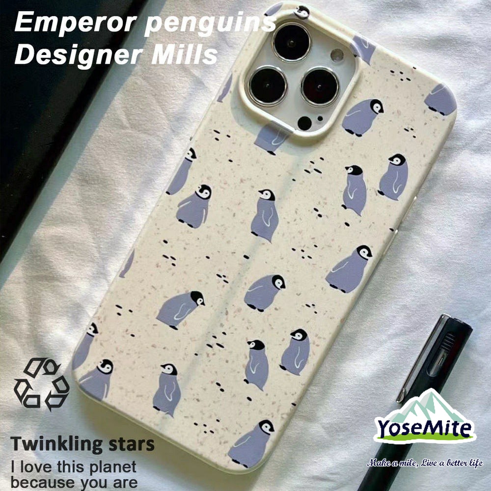 Ốp Điện Thoại iPhone 11 thân thiện với môi trường Chim cánh cụt Dễ thương TPU Cho 14 XR 13 11 12 Pro Max 8 7 6 6S Plus X Xs Max Se 2020 13 12 11