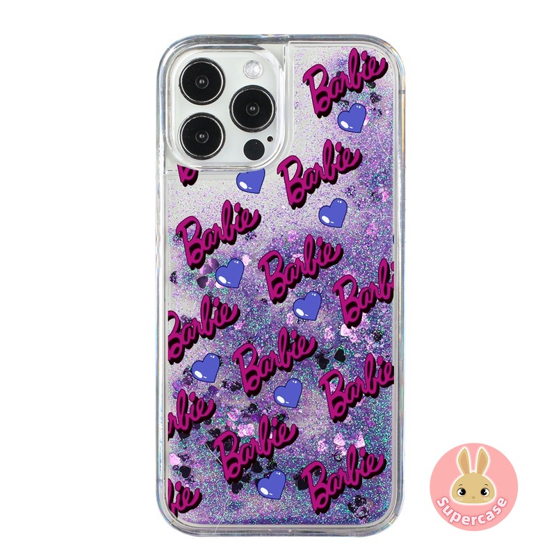 Shinning barbie vỏ cho samsung galaxy s22 s21 s20 ultra plus s21 s20 fe s10 plus s10e s10 5g glitter quicksand ốp lưng love heart girl bling soft case