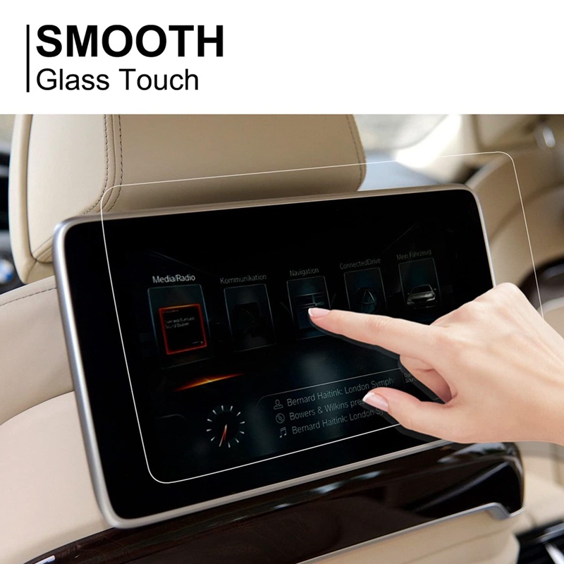 1 cái phim màn hình tv cho ghế sau -bmw 7 series mới / x5 x6 / 5 series, tựa đầu ghế sau màn hình tv phim kính cường lực