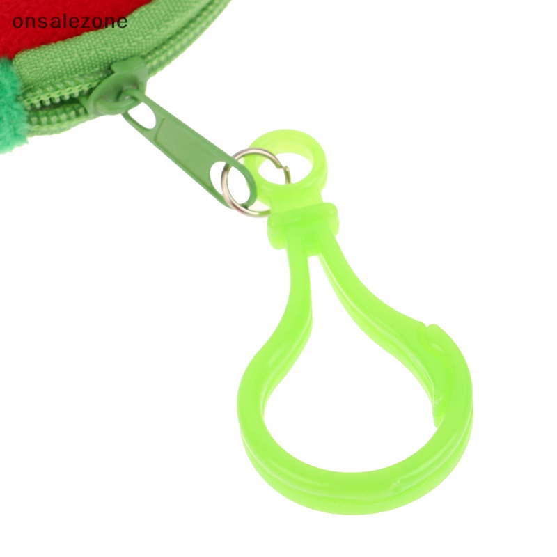 Onsale 1pc hình dạng trái cây dễ thương ví tiền xu sang trọng dưa hấu dứa cam dâu túi ví móc khóa túi tiền xu cho trẻ em ví mới