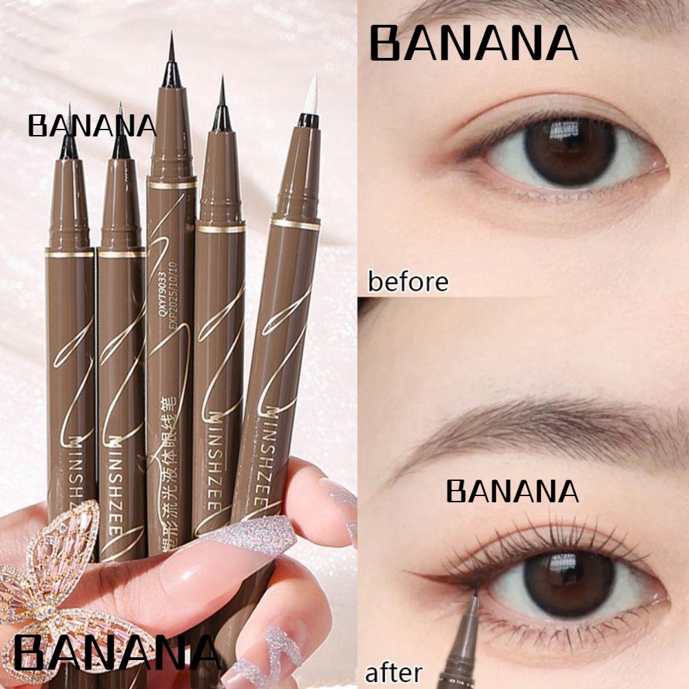 Bút Kẻ Mắt Dạng Lỏng BANANA1 Màu Đen Siêu Mịn Nhanh Khô Chống Thấm Nước Lâu Trôi