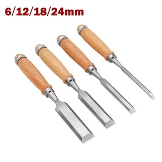 Benytro 4 Cái / bộ Đục Tay Khắc Gỗ, Bộ Dụng Cụ Thủ Công Chế Biến Gỗ Gouges, Tay Cầm Bằng Gỗ DIY Chuyên Nghiệp Dụng Cụ Cầm Tay Dụng Cụ Đục Thợ Mộc