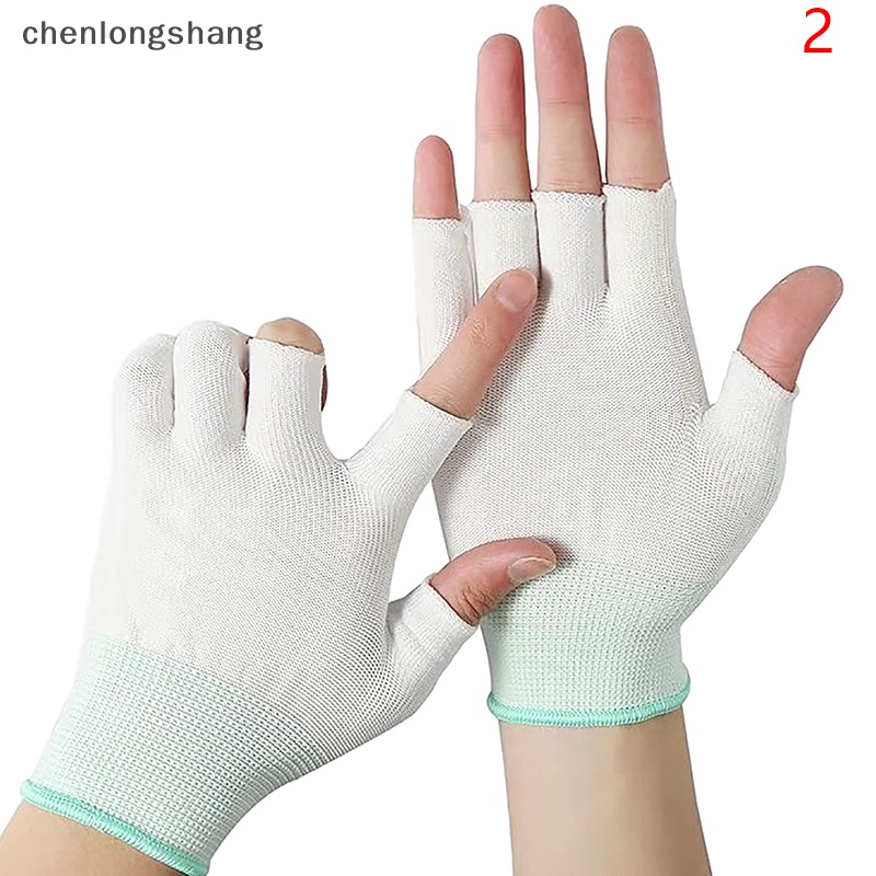 Chenlongshang nylon găng tay màn hình cảm ứng thoáng khí găng tay nửa ngón tay găng tay ngoài trời găng tay mỏng hung shoog mitten en