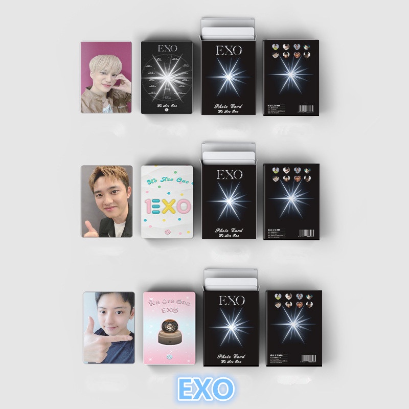 EXO BAEKHYUN Sehun Card Set 50 Tấm Thẻ Ảnh Kpop Lomo Card Hình Nhóm Nhạc