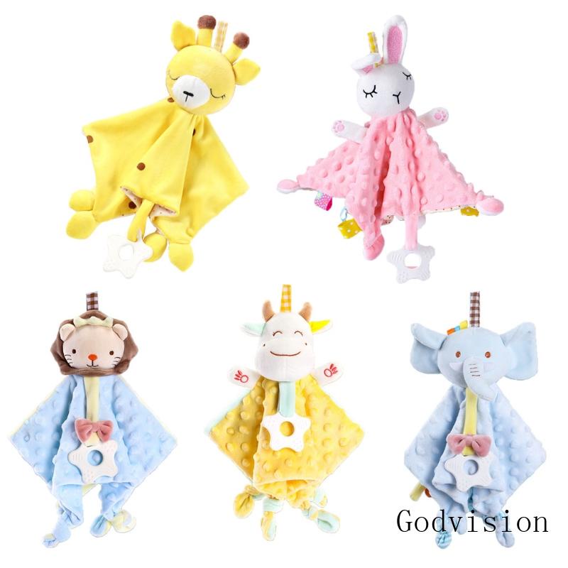 Bb baby security blanket làm dịu khăn xoa dịu động vật mềm cho búp bê đang mọc răng yếm trẻ sơ sinh thoải mái ngủ cho con bú đồ chơi