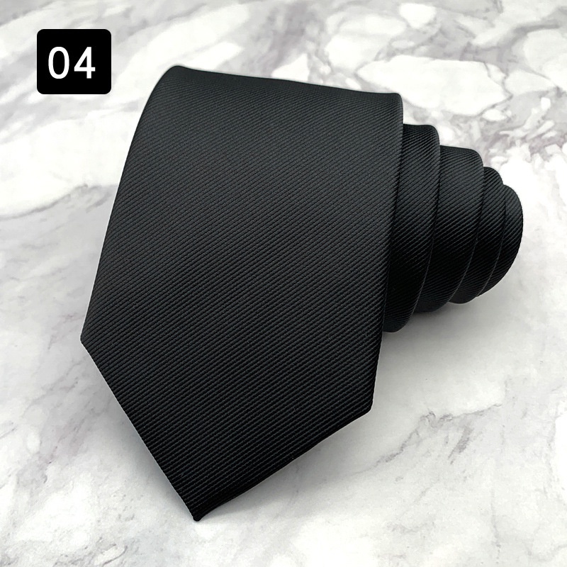 Cà Vạt Sọc Ca Rô Đen 8cm Thời Trang Công Sở Lịch Lãm Cao Cấp Cho Nam