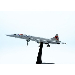 Mô hình máy bay Concorde tỷ lệ 1:200 Kim loại