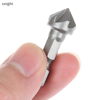 [ceight] 6 flute countersink drill bit chamfer cutg công cụ chế biến gỗ hexagon handle vn